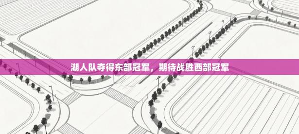 爱游戏娱乐平台-湖人队夺得东部冠军，期待战胜西部冠军