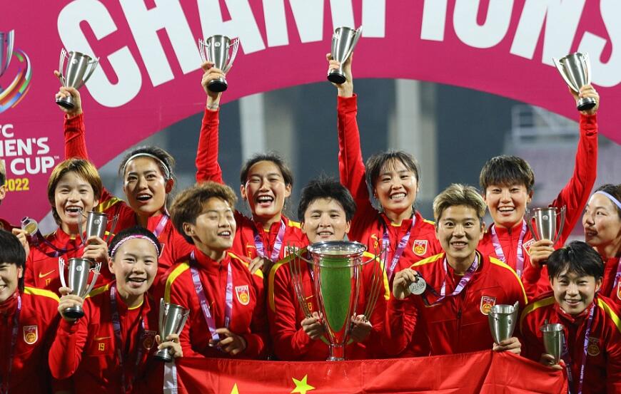 韩国女足国家队表现抢眼夺冠！